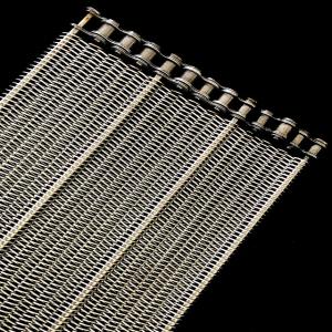 China Stainless Steel 0.3m Width Flat Wire Mesh Belt Ss304 Ss316 wholesale