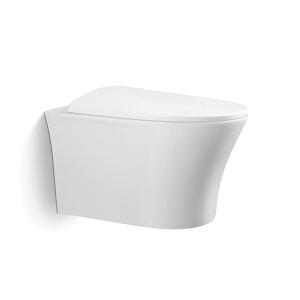 China Wholesale Price Toilet P-trap Bathroom Wall Mounted Rimless Soft Seat Cover Engineered White Ceramic Toilet Wall Hanging Toilet wholesale