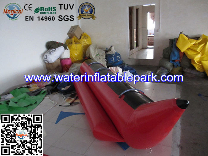 4 People Inflatable Banana Boat / Inflatable Water Games Toy For Adults