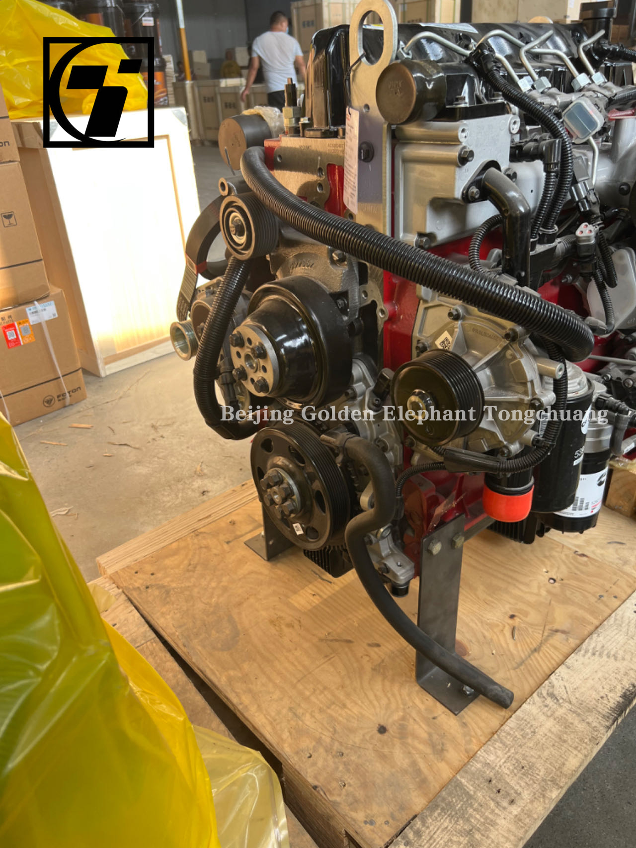Foton Original Car Truck Engine Assembly with Black Diesel Engine