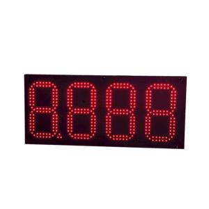 China 10inch Bright White Waterproof LED Gas Price Signs Outdoor With RF Remote Control wholesale