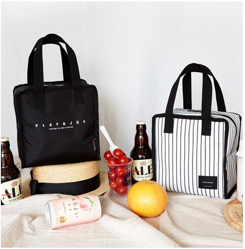 Embroidery Logo Reusable Insulated Lunch Cooler Bags