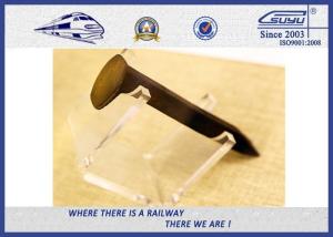 China Professional ISO Railway Screw Spike Plain / Oxide Black Spikes wholesale