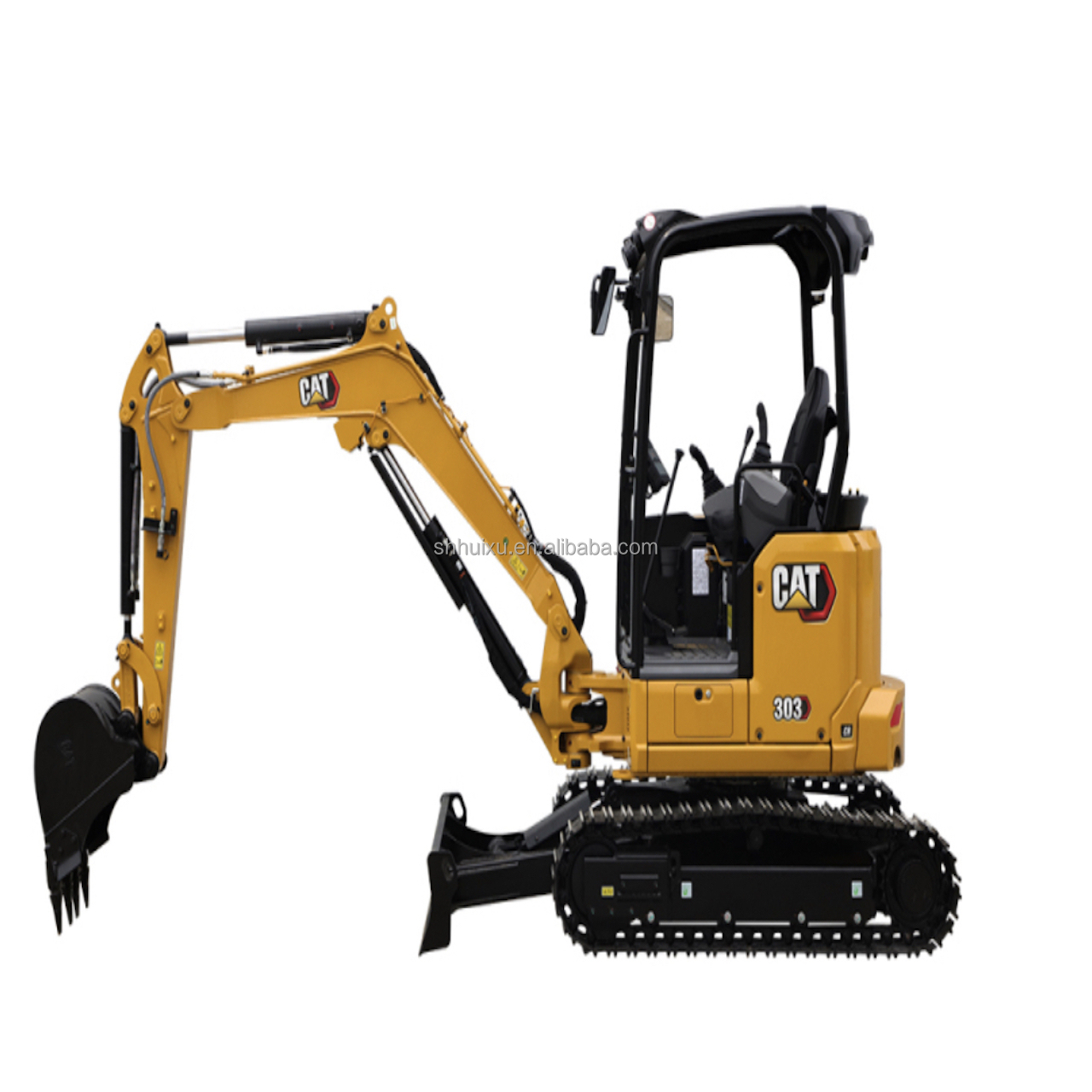 Used mini excavator CAT303 without driving cab hand earth digger China mini digger