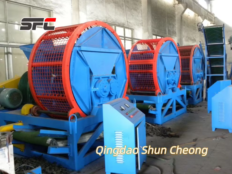 Efficient Waste Tire Recycling Shredder Easy-to-Operate Core Components Bearing Motor Gear for Tire Pyrolysis Plant New Used