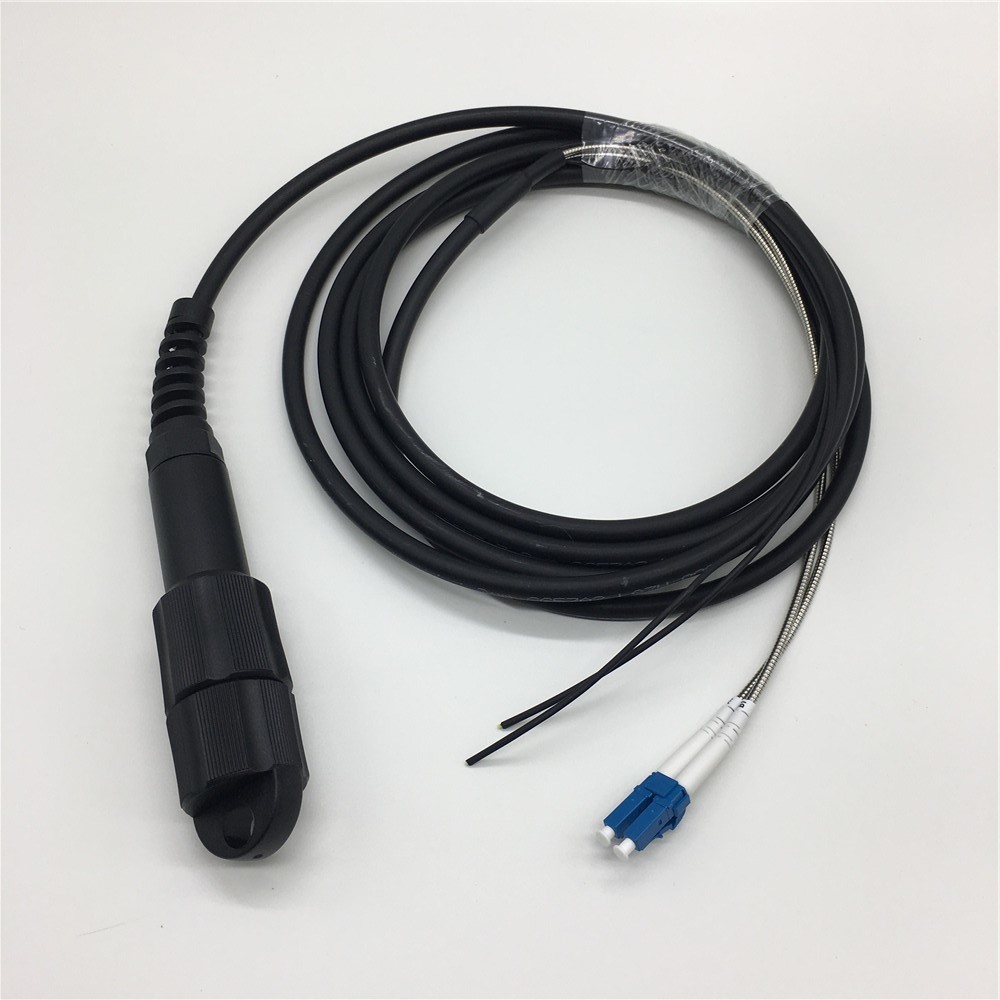 Single Mode Fiber Optic Patch Cord PDLC -LC/UPC Duplex Armored Fiber Optic Patch Cable