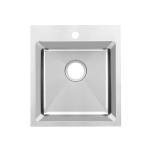 China Supply Above Counter Topmount Sink Stainless Steel 304 Bowl Kitchen Sink