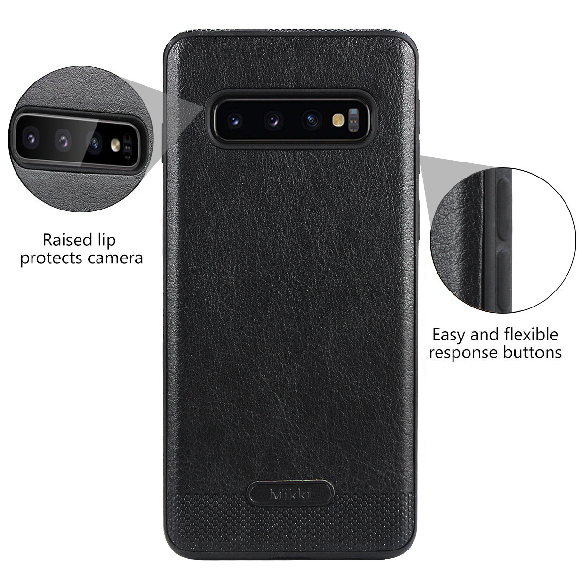 Leather Mobile Phone Covers Samsung Galaxy S10 Plus Customized Logo Personalised Phone Case
