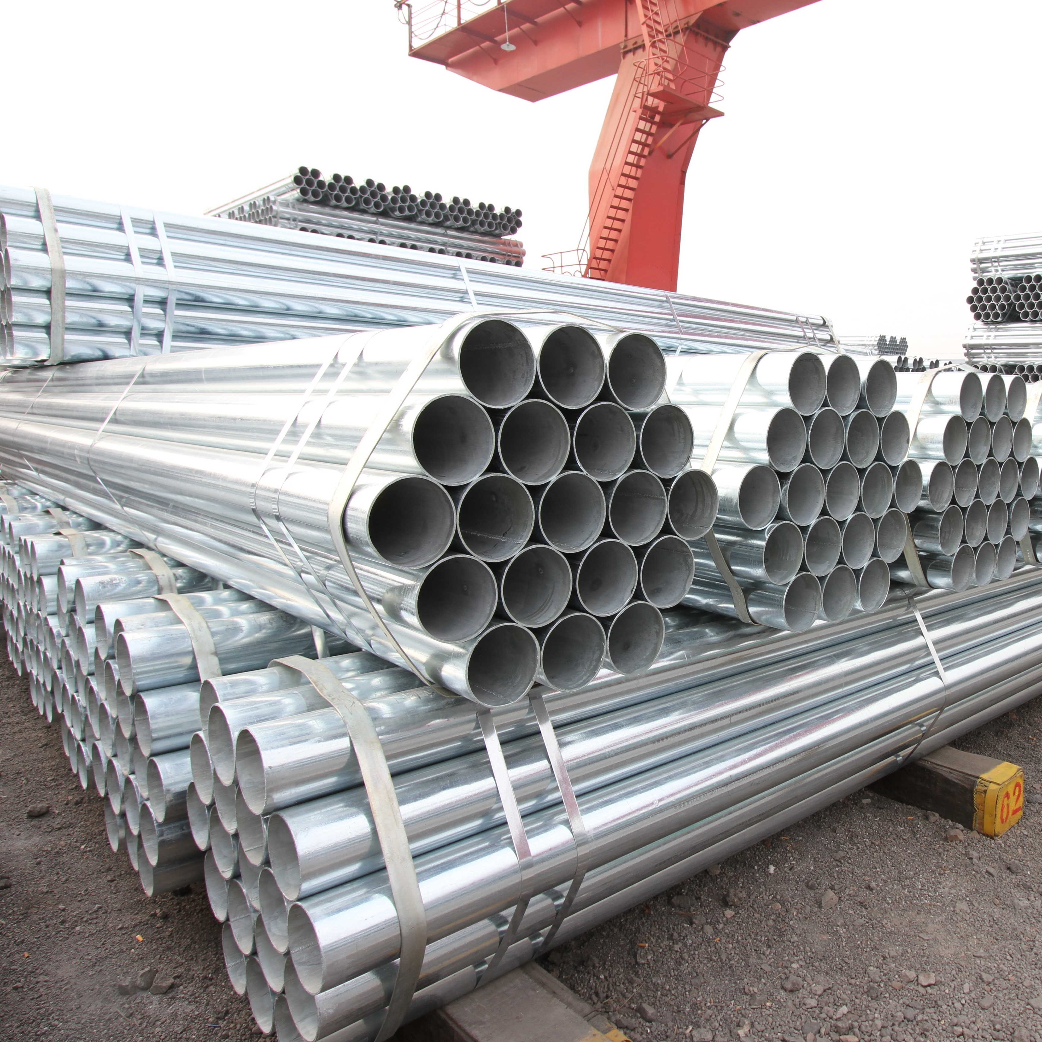 Astm A795 Mild Carbon Steel Profile ERW 2 Inch 21.3mm Dia Galvanized Steel