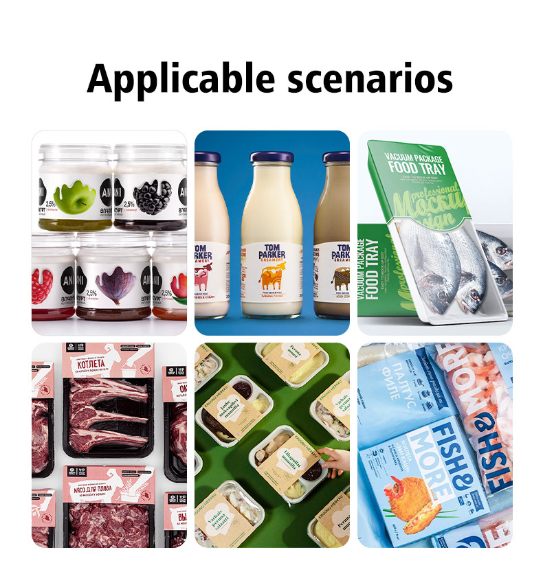 Plastic Vinyl PVC Food Glass Bottle Sticker Label Waterproof Adhesive