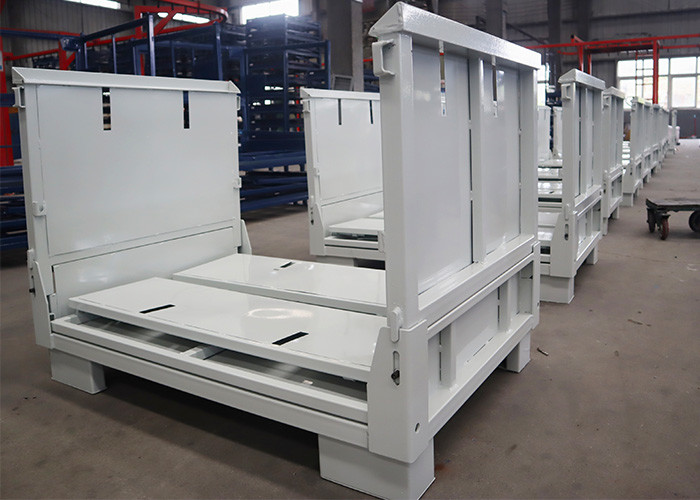 OEM Mesh Collapsible Pallet Cage Q235 Steel For Logistics Transport Turnover