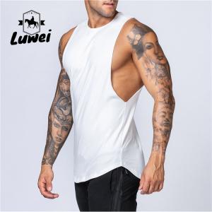 China Sleeveless Men Workout Tank Top Cutout Hollow Bodybuilding Gym Tank Top wholesale
