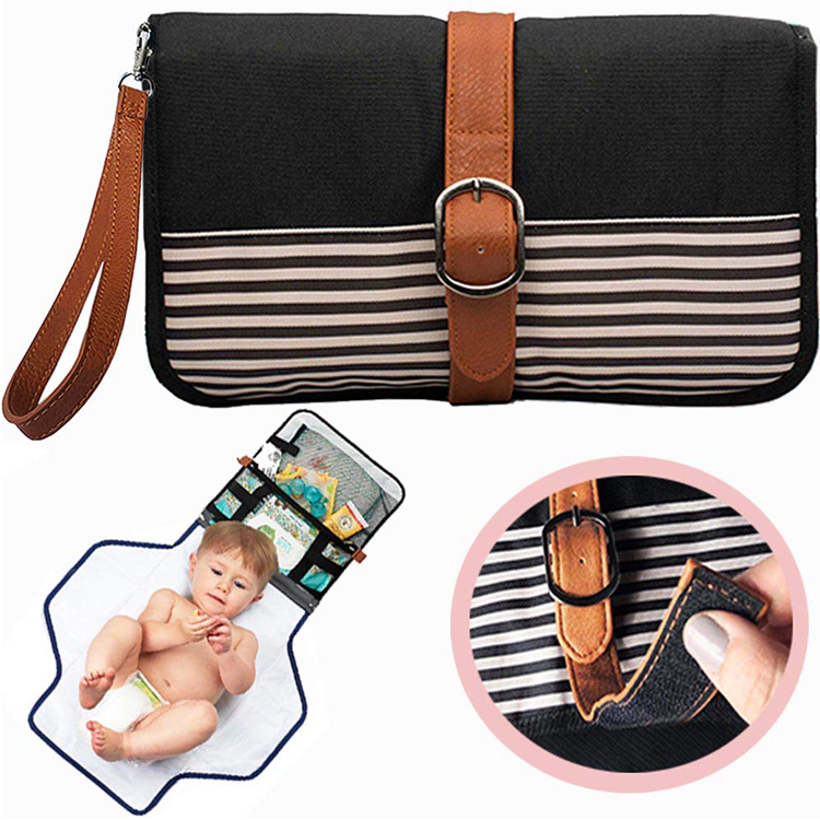 Travel Waterproof Changing Bag , Multi Purpose Baby Bag Inner Pocket Waterproof