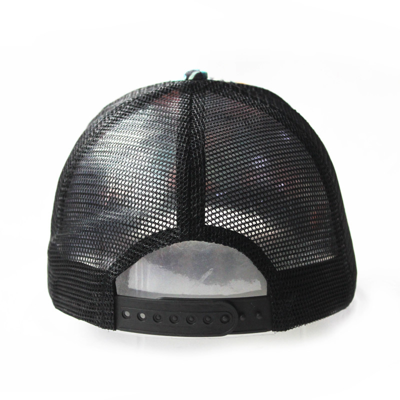Multi Color Cotton Foam Trucker Cap 59cm Custom Printed Logo 5 Panel