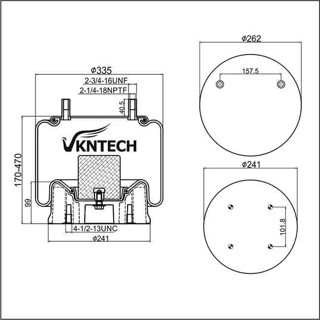 Firestone W01-M58-8637 Trailer Air Springs Vkntech 1K8637 WATSON CHALIN AS0107 Contitech 10 10-16S 724 VKNTECH 1K8637