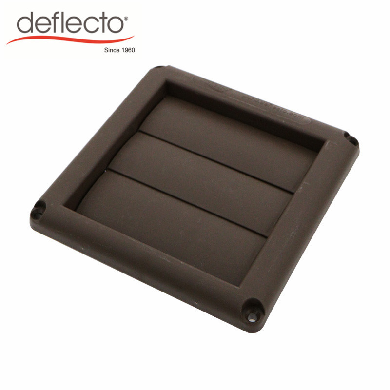 Brown Plastic Air Vents 5 Inch Easy Installation Louvered AC Cap Vent Hood