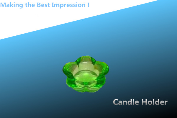green crystal candle holder/glass candle holder/crystal candle stick/candle