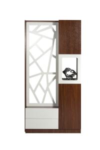 China Medium Density Fiberboard Hall Divider Cabinet , MDF Wooden Partition Cabinet wholesale