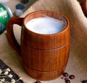 China Wooden Beer Mug Barrel Shade Beer Mug wholesale