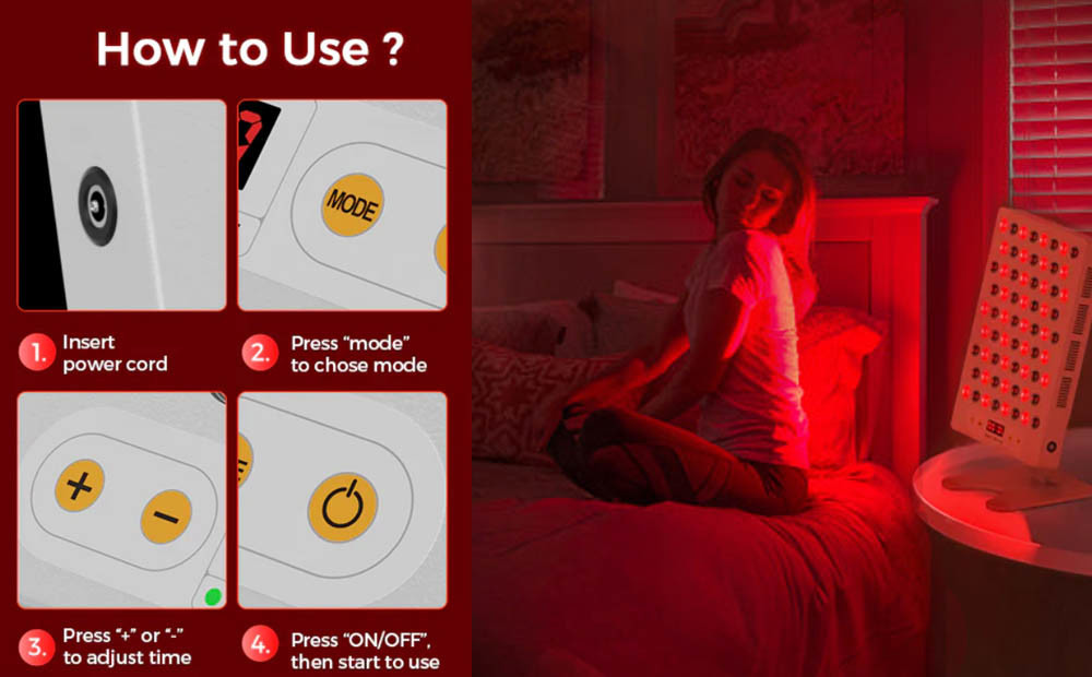 LED Infrared Light Therapy Home Devices 300W 60 Degree Beam Angle