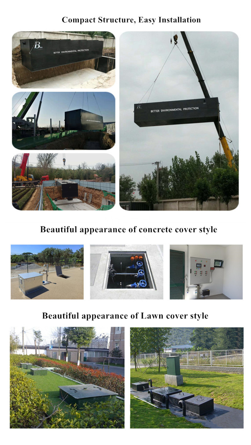 Urban Compact Small Domestic Sewage Water Treatment Plant Equipment