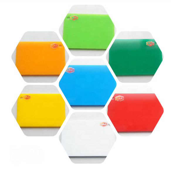 PMMA Cast Colored Acrylic Sheet 2.5-15mm Laser Cutting Plastic Board
