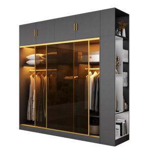 China Modern Wooden Cabinet Sliding Door Bedroom Closet Wardrobe with E1 Manufactured Wood wholesale