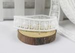 Water Soluble Lucky Clover Floral Lace Ribbon For Decoration Chemical Milk Fiber