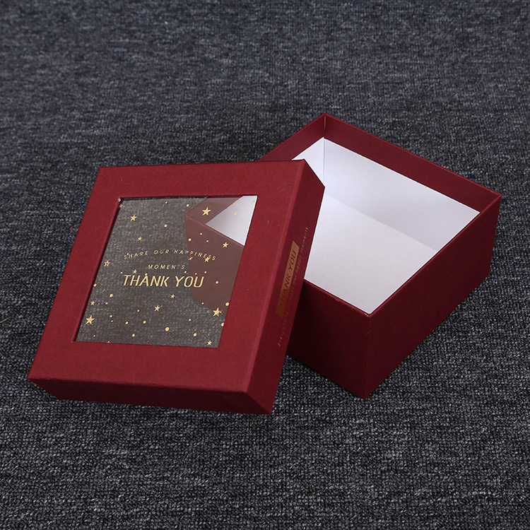 Custom Wedding Favors Thank You Gift Box With Window L*W*H cm Tailored to Your Needs