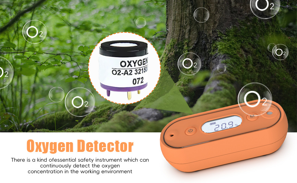 IP67 Waterproof Oxygen Gas Detector Personal O2 Sensor
