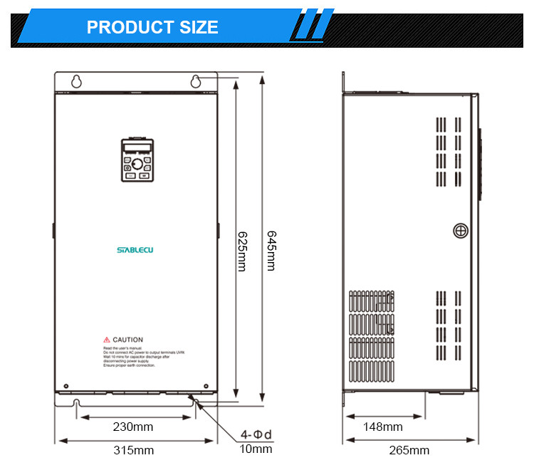 AC 380V VFD Three Phase Variable Frequency Drive