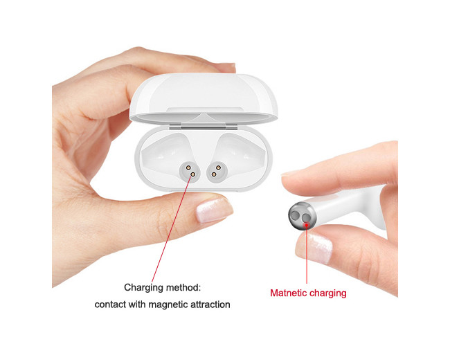 ABS UV Case I9s TWS Airpods , Bluetooth Headphones Wireless Earbuds Powerbank Power Box