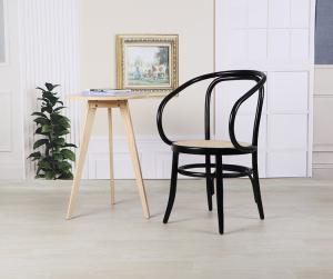 China 80cm Height Black Thonet Bentwood Chair / Tomile Bentwood Rattan Chairs wholesale