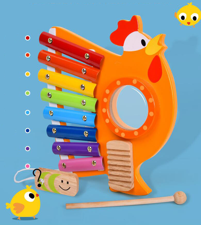 Colorful Knocking Piano Toddler Shape Puzzles for Educational Fun Age Range 2-4 Years