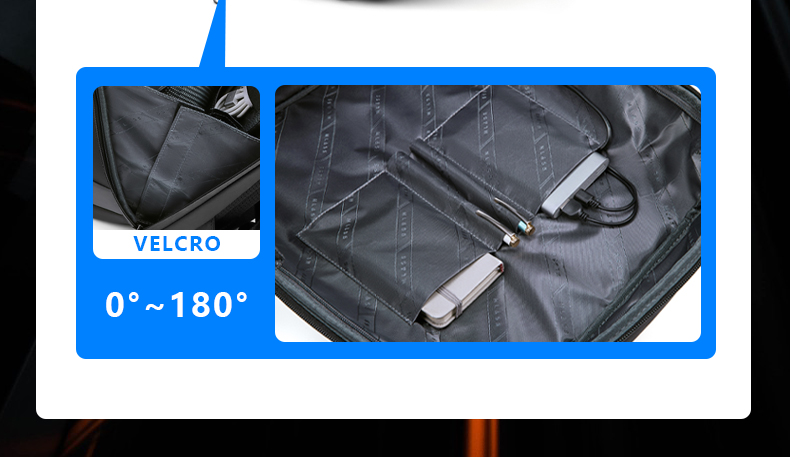 Soft Handle Laptop Water Resistant Backpack For Work Thread Pattern Type
