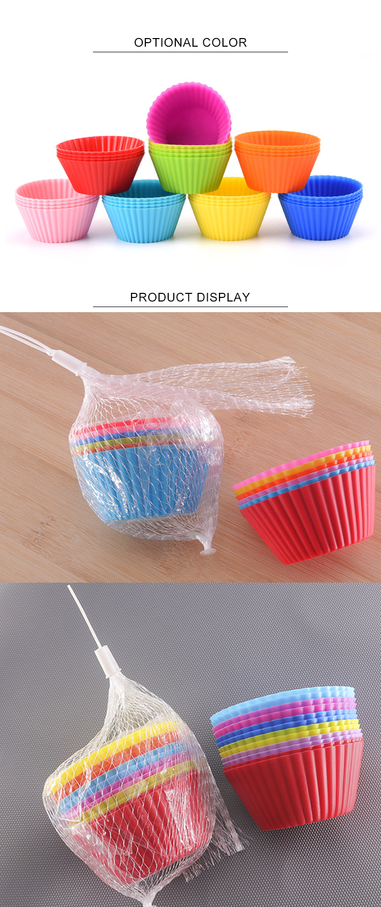 Reusable Standard Colorful Truffle Cups Non-stick Cupcake Baking Liners Muffin Molds Funny Silicone Baking Cups Cake Mold