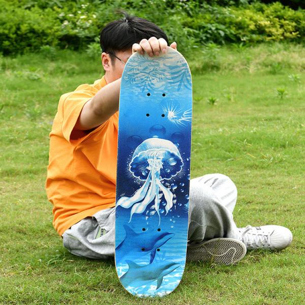 Quality Carbon Steel Bearings Longboard Skateboard Wheels Heat Transfer Printing for sale
