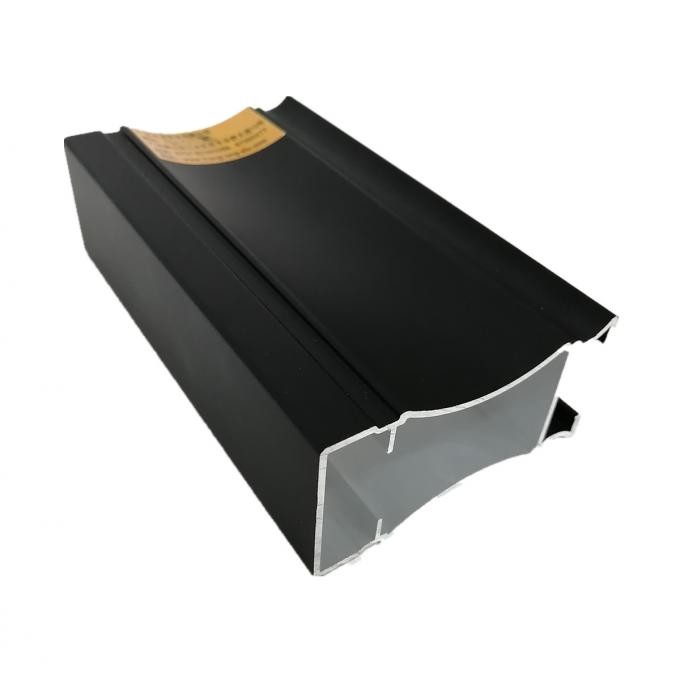 6063 Black Anodic Oxidation Coated Aluminium Frame Extrusions