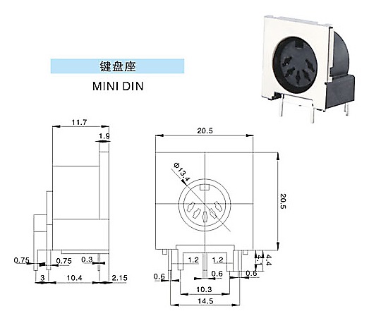 Electrical Switch Micro Tactile Push Button Switch With Pressure Switches MINI DIN