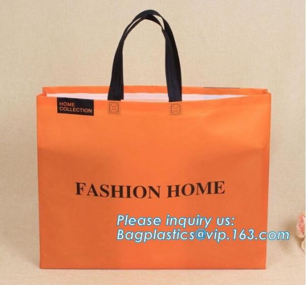 New product factory custom OEM free sample Shopping bag two sides PU printing non woven bag grocery non woven bag with l