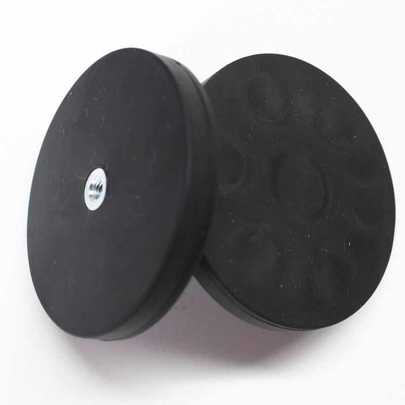Decoiling Rubber Coated Magnet With External Stud 22mm 43mm 66mm 88mm