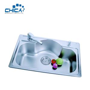 China SUS304 Stainless Steel Kitchen Sink Single Bowl Kitchen Sink Press Kitchen Sink For Farmhouse wholesale
