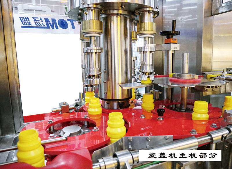 Stainless Steel Automatic Capping Machine Rotary PLC Controlled For Bottle