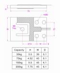 Low Profile Weight Transducer 30kg 75kg 150kg 300kg Compact Weight Measurement