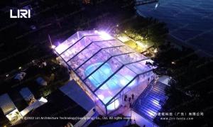 China Fire Retardant Party Event Tent With Transparent PVC Sidewall wholesale