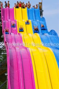 China Aqua Park Spiral Slide Water Park Equipment / Water Funny Game For Adults wholesale