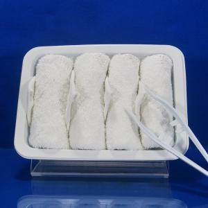 China Compressed Disposable Airline Satin Viscose Towel wholesale