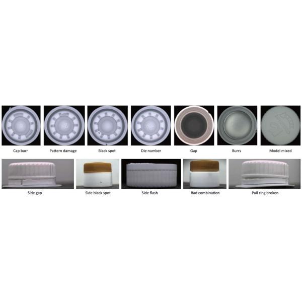 HMI Support Automatic Visual Inspection System for 45mm Water Cap Closures