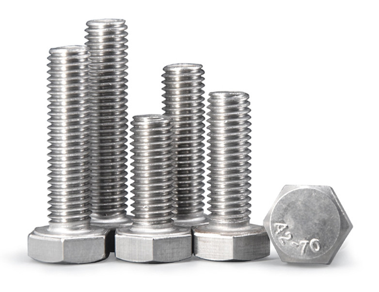 A2-70 Stainless Steel Hex Head Cap Screws Good Chemical Resistance