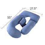 Full Body Motherhood Maternity Pregnancy Pillow With Removable Cover